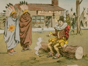 sir-walter-raleigh-discovering-tobacco-during-colonization-of-america